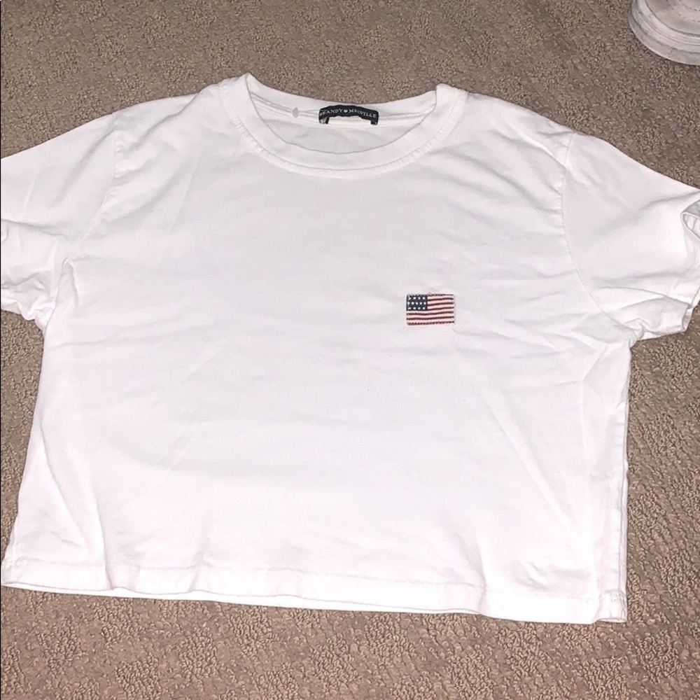 Brandy tshirt with American flag